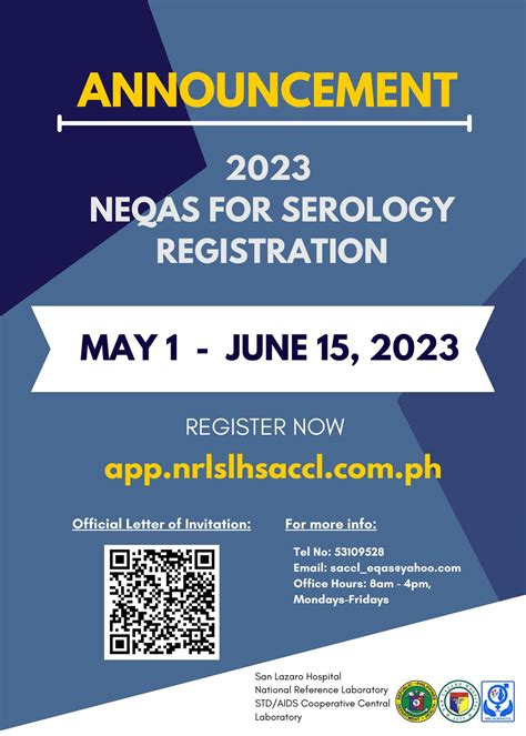 saccl neqas 2023 registration